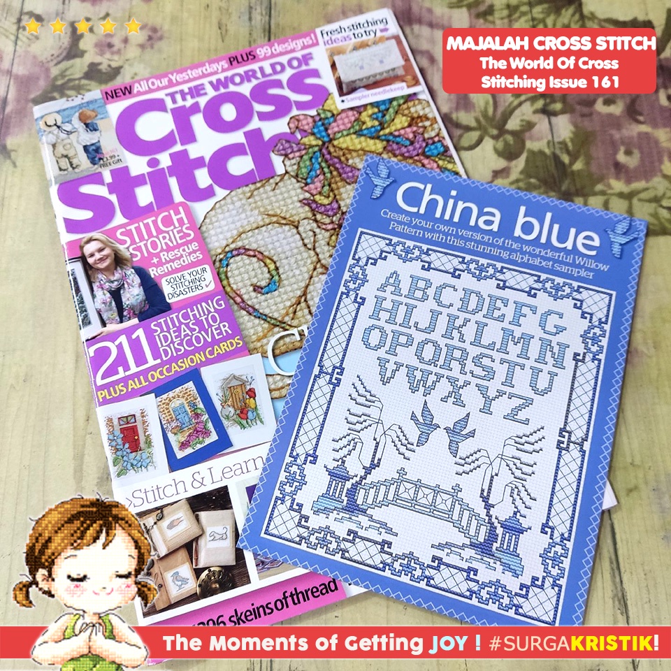 Buku Majalah Sulam Kristik Strimin The World Of Cross Stitching 161