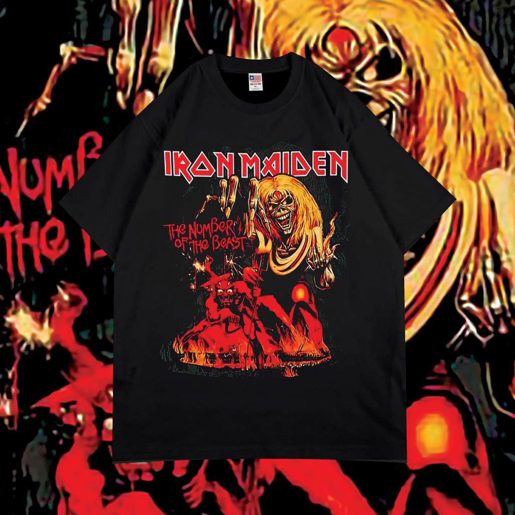 IRON MAIDEN DEVIL VINTAGE BOOTLEG - PREMIUM KAOS