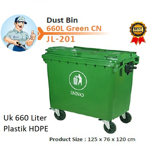 Dust Bin 660 Liter jenis SULO KHUSUS SICEPAT HALU