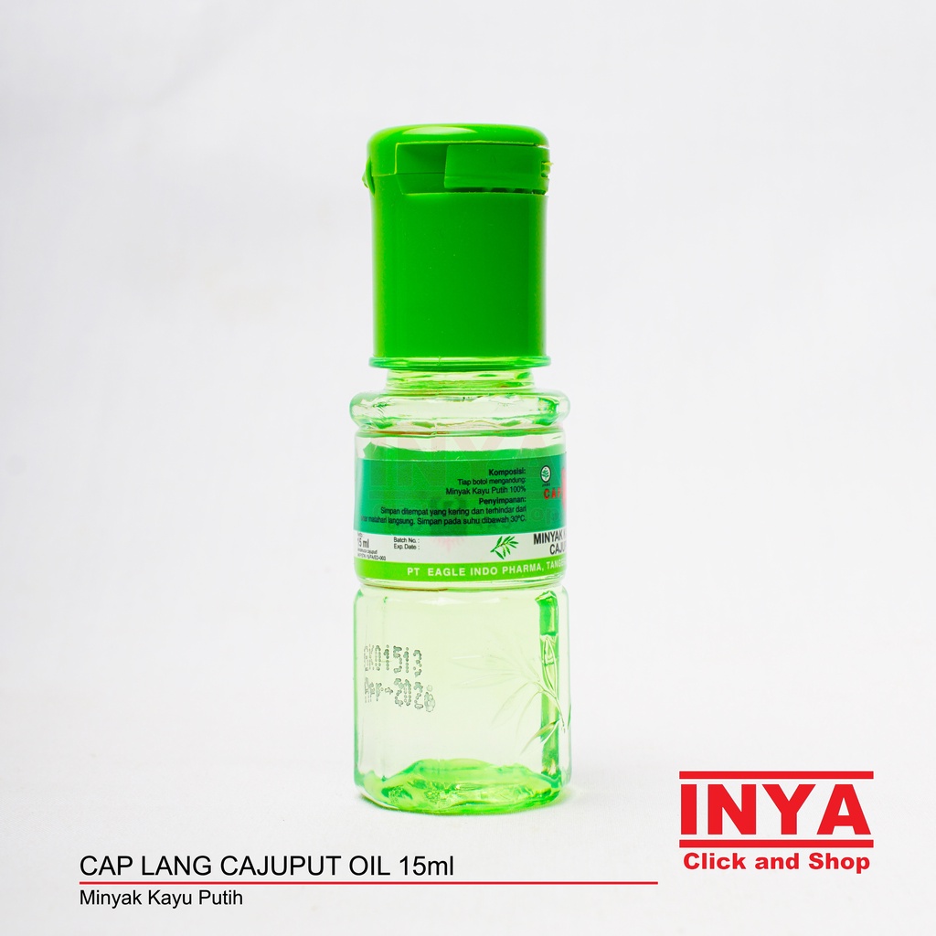 MINYAK KAYU PUTIH CAP LANG - CAJUPUT OIL 15ml - Massage - Pijat