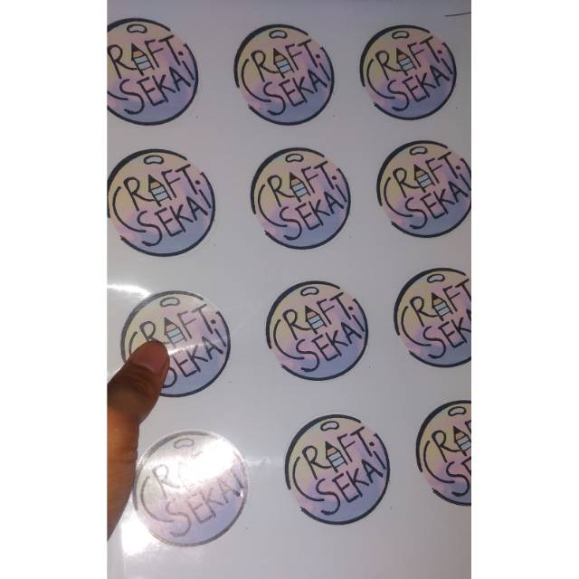 

Custom printing dan cut stiker Chromo dan Vinyl