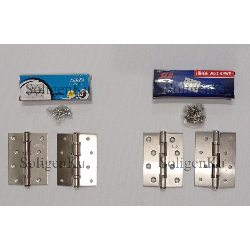 Engsel SLG 4 Inchi Engsel Pintu 1 pasang Engsel tebal Engsel Slg Ferza Ukuran 4"