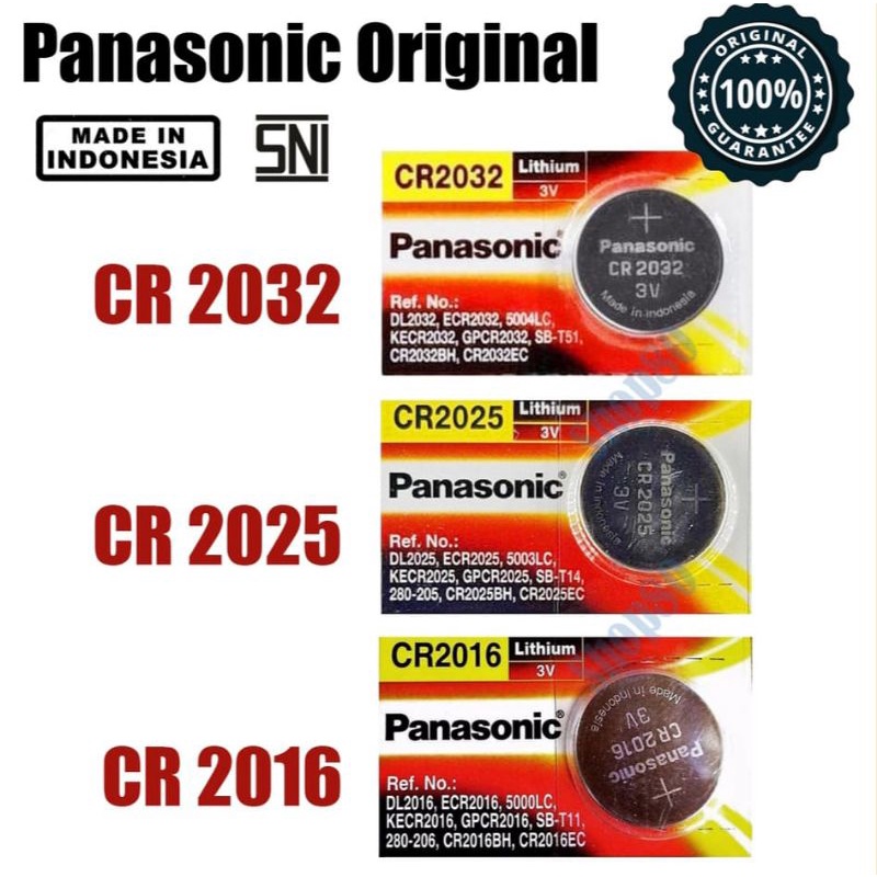 Baterai Lithium ion Panasonic/BATERAI COIN PANASONIC 3v CR2032/CR2016/CR2025