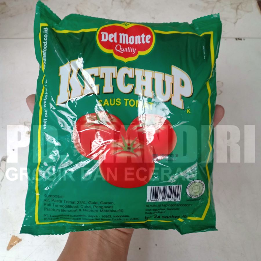 

DELMONTE KETCHUP SAUS TOMAT 9 GR ISI 24 SACHET