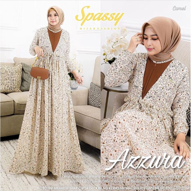 AZZURA MAXY | DRESS CERUTY ARMANY FULL FURING