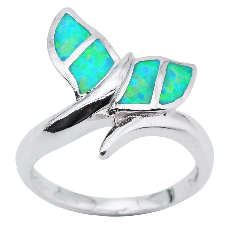 New style ring mermaid tail opal fashion female ring