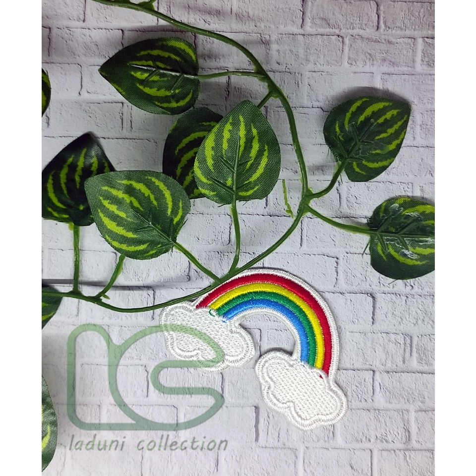 Patch bordir RAINBOW / Patch bordir PELANGI