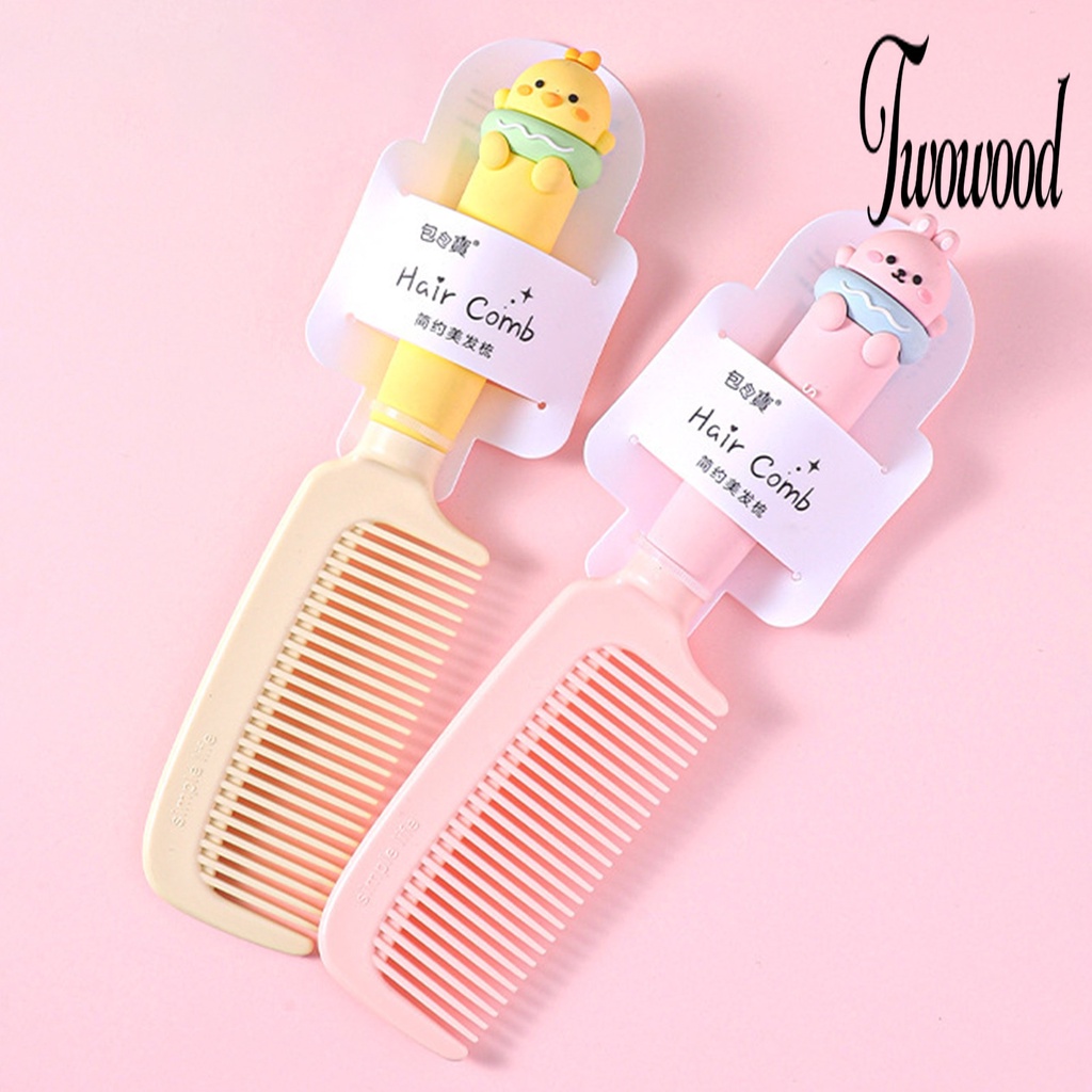 Twowood Sisir Rambut Ringan Motif Kartun Hewan Lucu Untuk Anak Perempuan