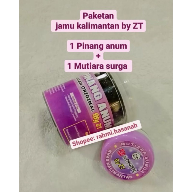 

Paket jamu pinang anum dan mutiara surga