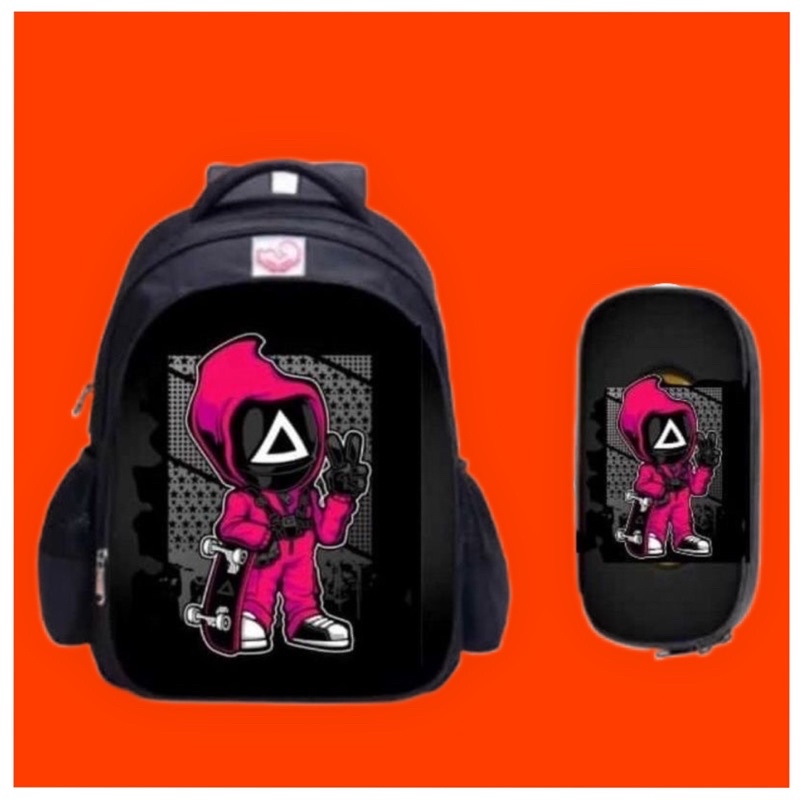 [BAYAR DITEMPAT] NSTORE15 !! TAS PUNGGUNG RANSEL FASHION SQUID GAME /  BACKPACK ANAK LAKI LAKI