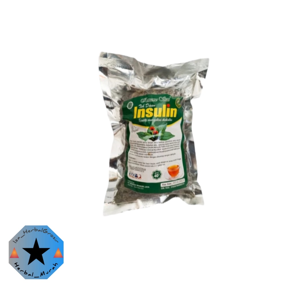 

Teh Daun curah Insulin Diabet / Diabetes Insuline Kencono Sari Asli 30gr Original