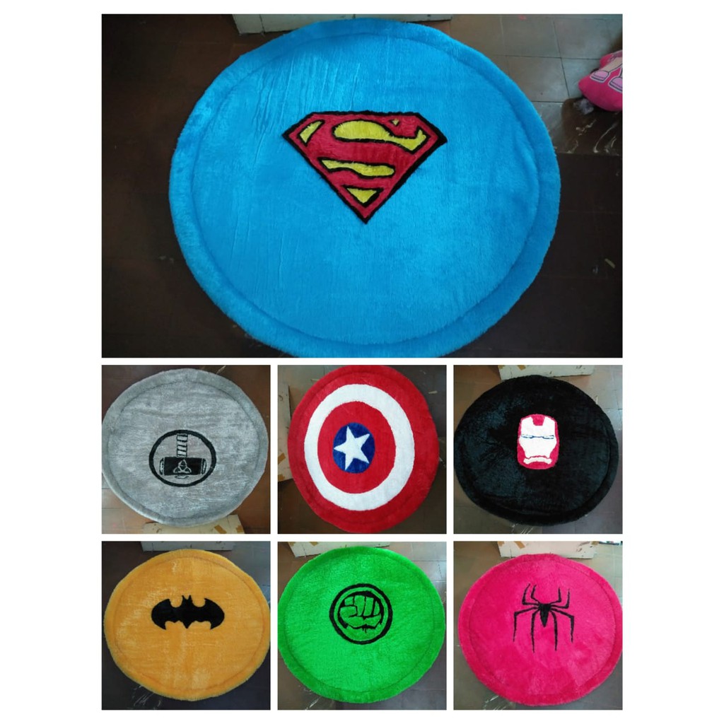 Bizzarpillow Karpet Bulat Bulu Rasfur Diameter 120 cm BZ297