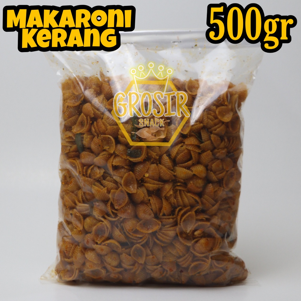 Makaroni Kerang Kriuk Seblak 500gr+ Daun jeruk banyak rasa