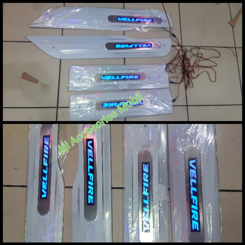 sillplate Vellfire sillplate samping Toyota Vellfire lampu