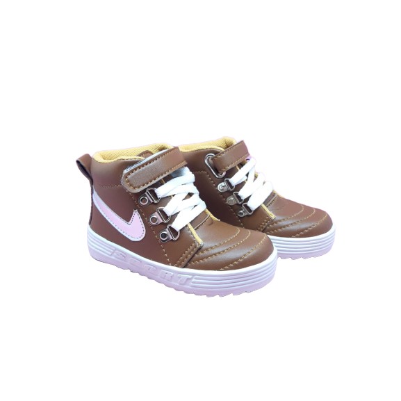Sepatu Anak Sekolah Sepatu Trendy Warna coklat Sneakers Sepatu Anak Sekolah Sepatu Trendy Warna coklat Sneakers