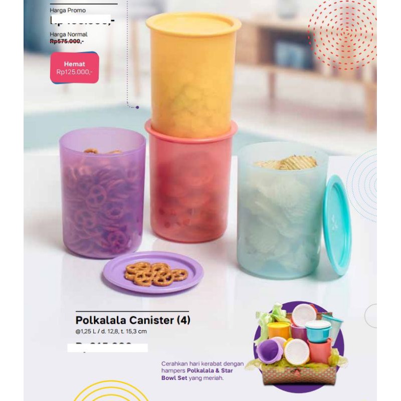 Toples Polkalala Canister Set