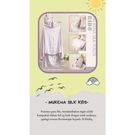 TERGEMES!! Mukena Anak Silk  Maisara Premium-Silk lilac