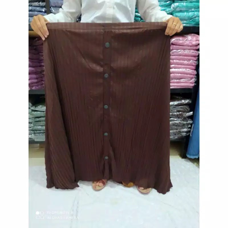 JUMBO XXL!!! Rok plisket kancing model terbaru