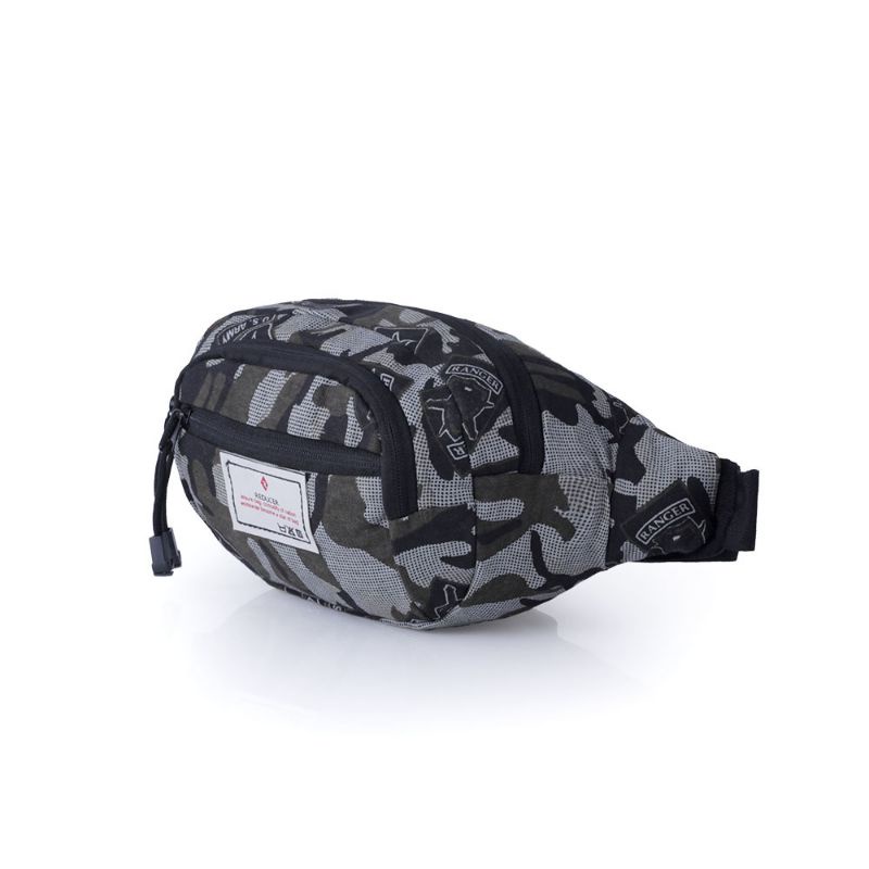 Tas Waistbag Track Pria Wanita  Loreng Army Terbaru Premium Stylish | Tas Selempang Kenz Distro Pro Series Original