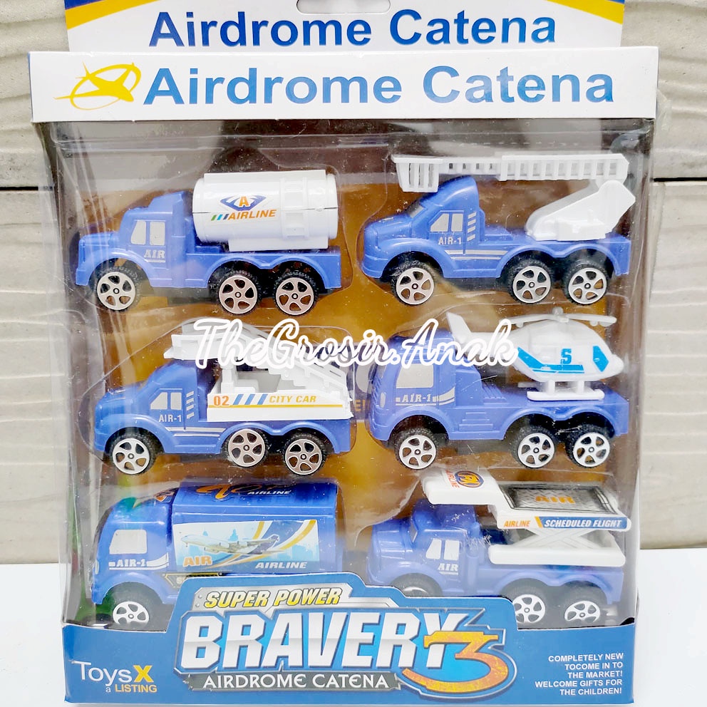 Bravery Airdrome Catena Mainan Mobil Kendaraan Operasional Bandara