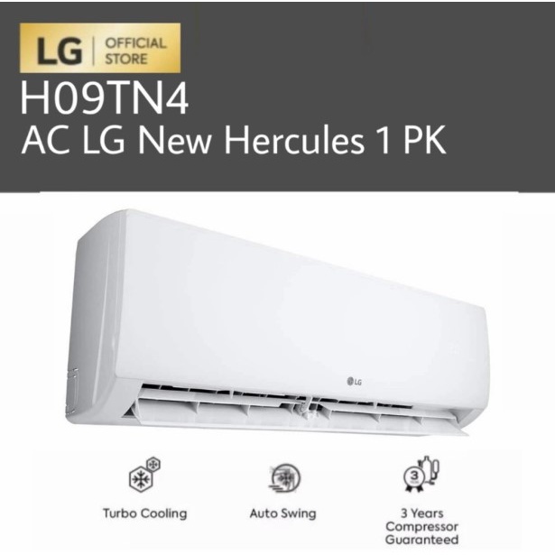 LG AC 1PK 1 PK Hercules Turbo Cooling 780W H09TN4 H-09TN4 Standard R32