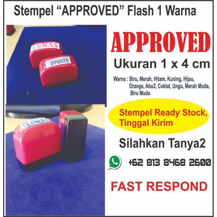 

Stempel Approved Flash 1 Warna