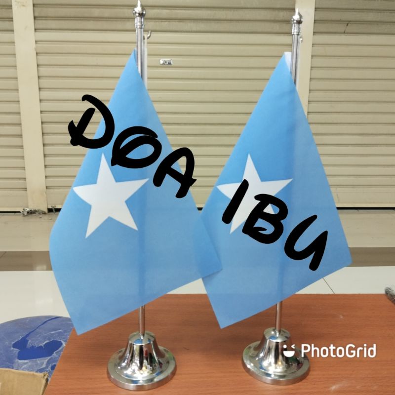 

best seller tiang stenlis meja+bendera SOMALIA ready stock