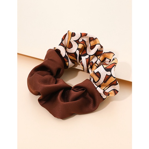 LRC Ikat Rambut Fashion Fabric Printed Letter Hair Circle V35742