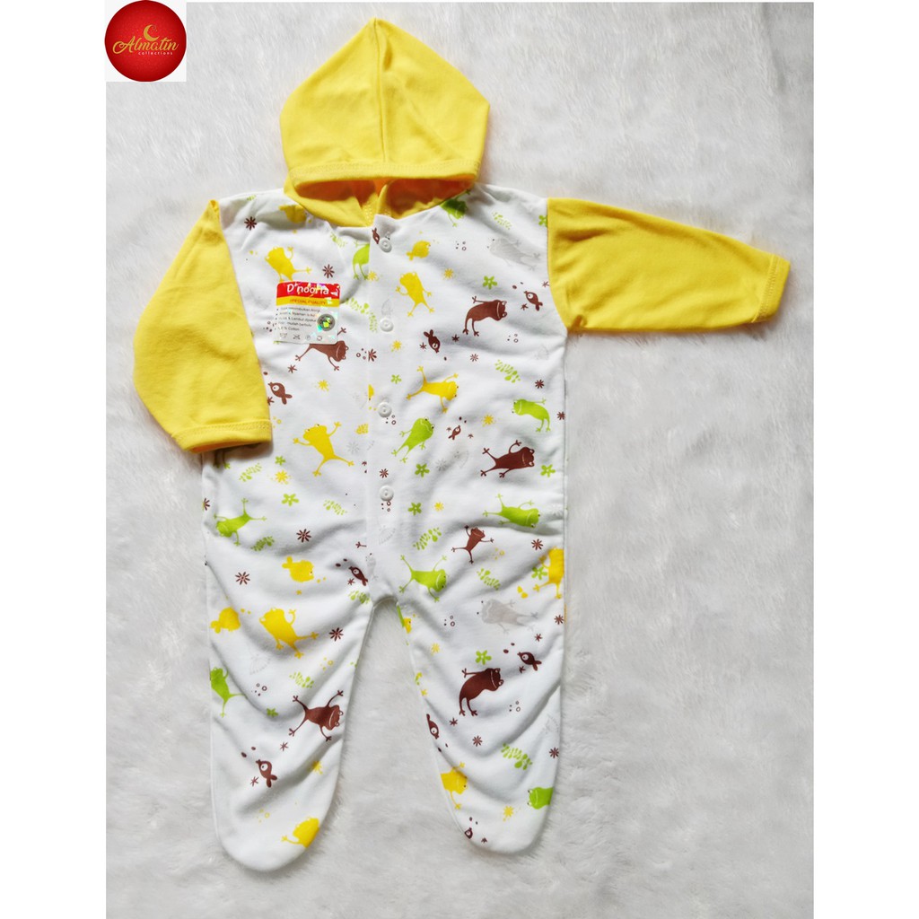 Pakaian Bayi 3 Pcs / Jumper Panjang Bayi Newborn / Sleepsuit Jumper Panjang Bayi Tutup Kaki 3 Stel