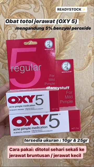 OXY 5 OXY 10 OXY Cover - Obat jerawat ORIGINAL 10gr 25gr