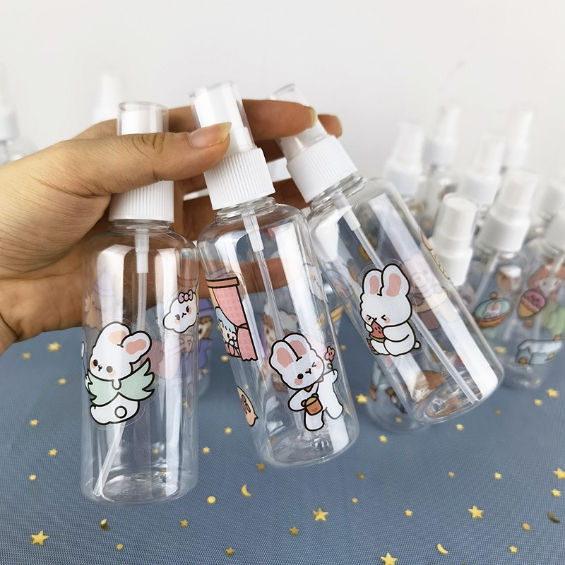 Magic789 Portable Rabbit Girls Cartoon Empty Spray Bottle 100ML Travel Size Bottles Fluid Container