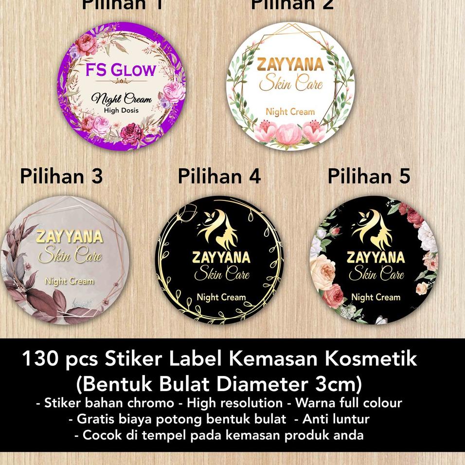 

㊍ 150 pcs stiker label Skincare / label skincarel / Stiker Pot Cream / stiker cream ㄼ