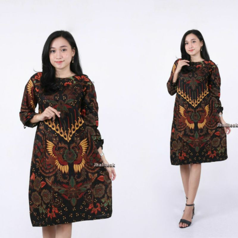 BATIK COUPLE KELUARGA SARIMBITAN BATIK SANIA RUFFLE ORI DORO JAWI DNT MOTIF KUPU SOGAN