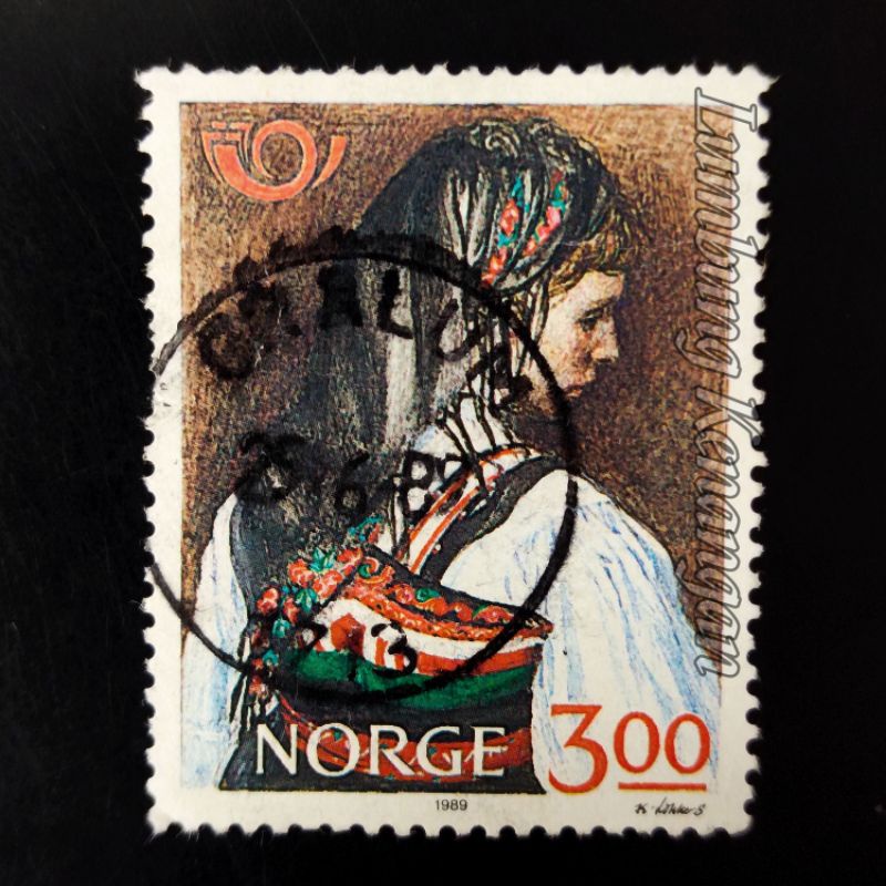 

perangko Norwegia 300 tahun 1989