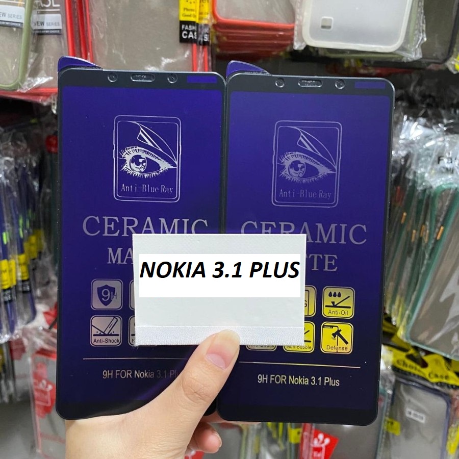 NOKIA 6.1+ 5.1+ 3.1+ ANTI GORES CERAMIC PLASTIK BLUE LIGHT ANTI RADIASI MATTE SCREEN GUARD PELINDUNG LAYAR FULL COVER SCREEN NOKIA 6.1 PLUS NOKIA 5.1 PLUS NOKIA 3.1 PLUS