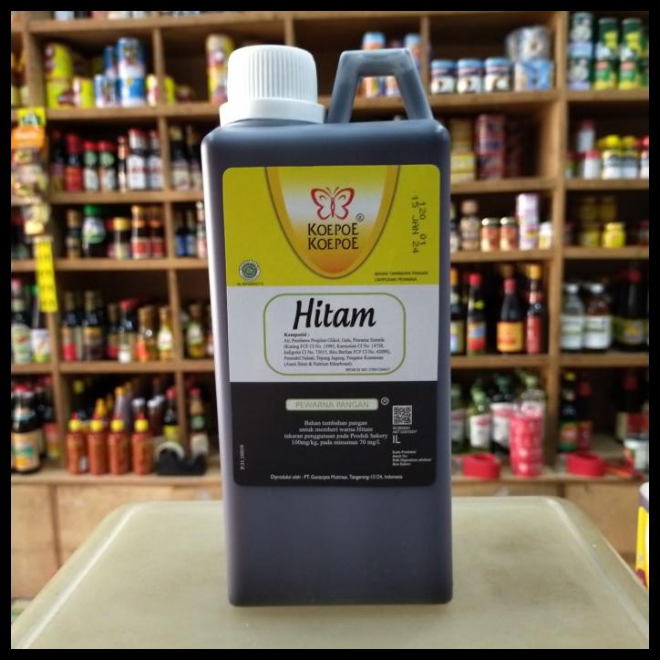 

TERBARUU!! Koepoe Koepoe Pewarna Pangan HITAM 1liter TERLARIS