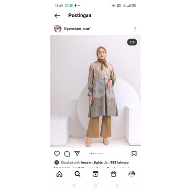 charrana tunik heaven lights pearl sand size L