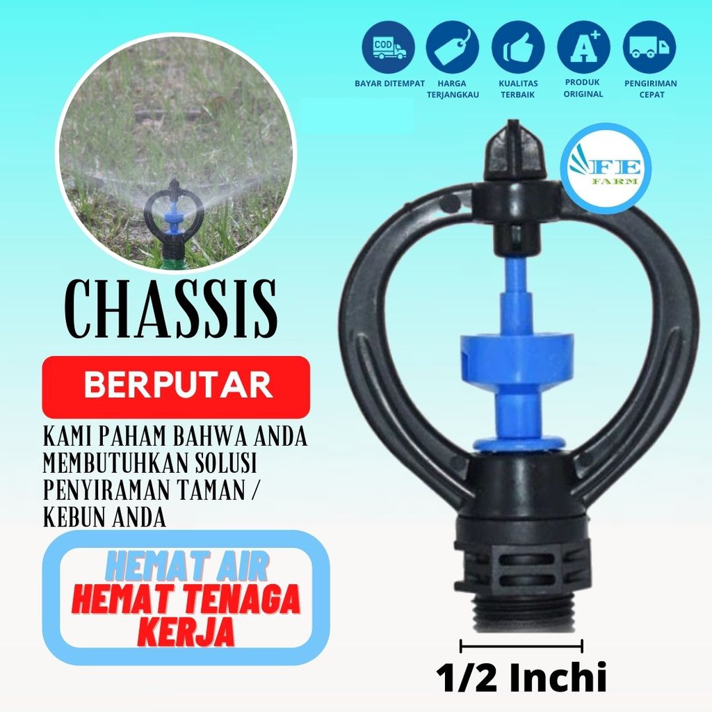 SPRINKLER RURI 360 KINCIR AIR SPRINGKLER BERKEBUN TAMAN FEFARM