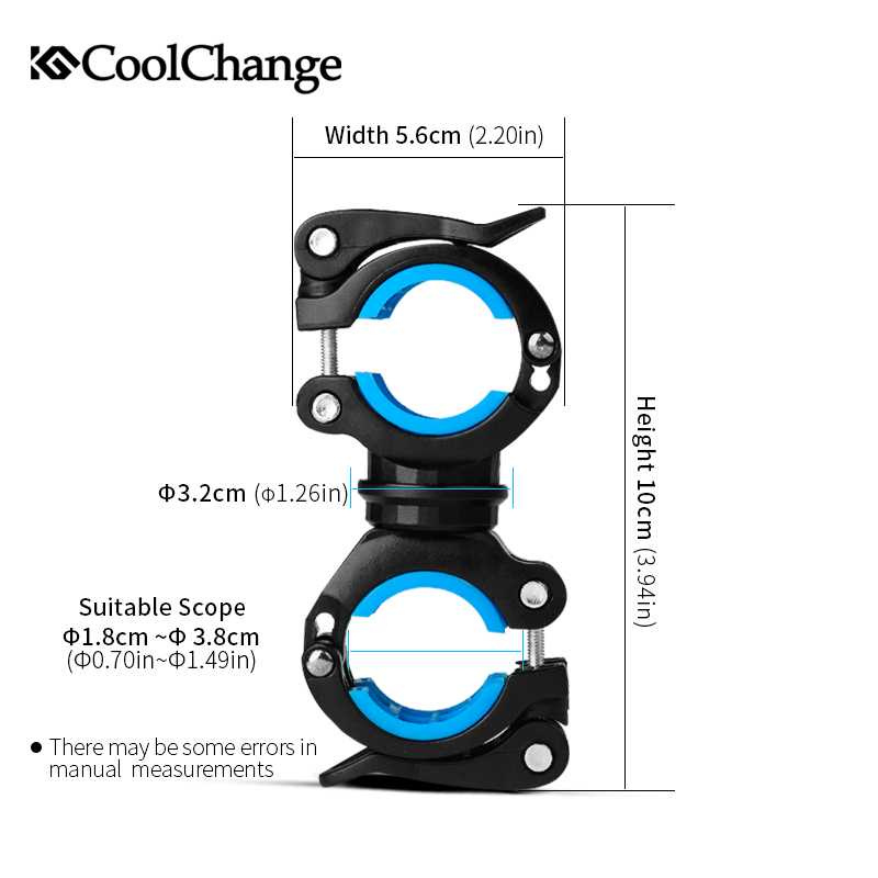 IDN TOOLS - CoolChange Clamp Penjepit Senter Stang Sepeda - 02011