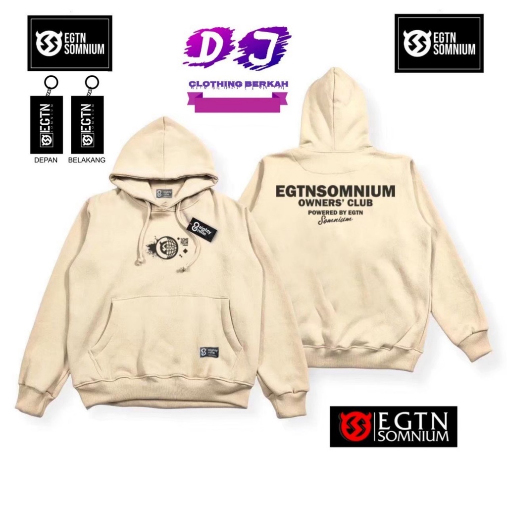 Sweater Pria/Hoodie Pria/HOODIE Distro EGTN DJ CLOTHING /SWEATER EGTN SOMNIUM SWEATER HOODIE PRIA EI