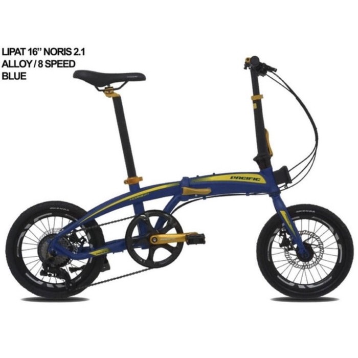 SEPEDA LIPAT/FOLDING BIKE PACIFIC NORIS 2.1 8 SPEED 16" 16 INCH
