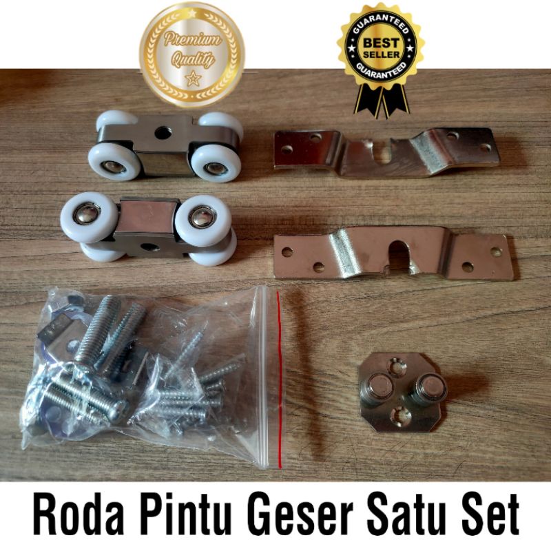 Roda Rel Pintu Geser Sliding Door Satu Set