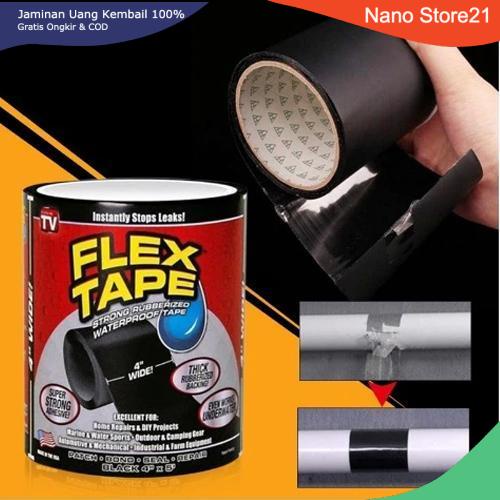 

Flex Tape Isolasi Ajaib Super Kuat Rubberized Water Proof Hitam