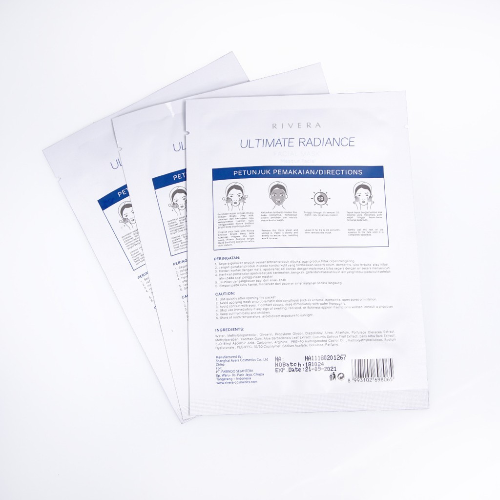 Rivera Ultimate Radiance Facial Mask 20gr