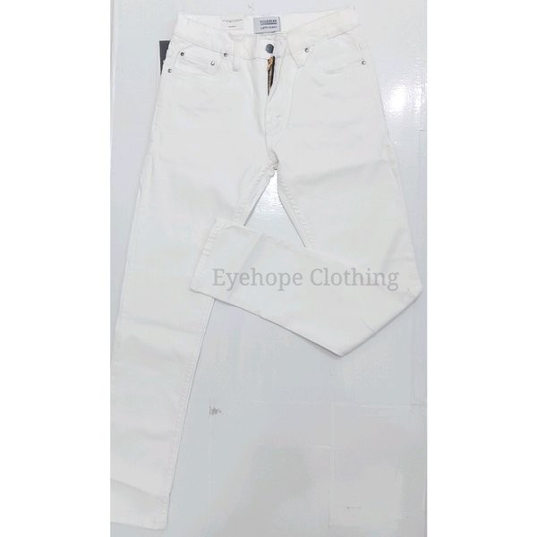 MURAH -       Celana jeans putih pria celana putih celana panjang putih pria