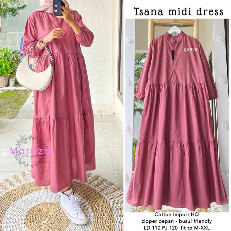 Long Tunik.  Tsania Midi Dress