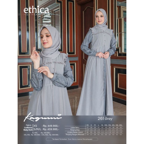 ETHICA GAMIS KAGUMI 261 DRESS EKSLUSIF TERLARIS ORIGINAL