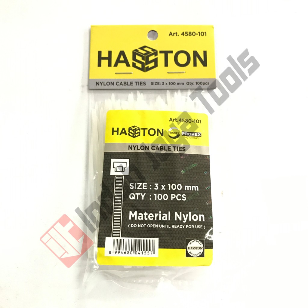 PROHEX Cable Ties 10 cm PUTIH Hasston Kabel Tie Pengikat Strap 100 mm