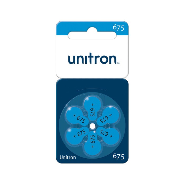 Battery Unitron size 675 Alat Bantu Dengar (6 pcs) - Battery ABD Hearing Aid Battery Size Biru