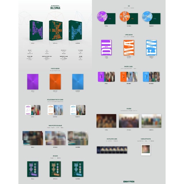 OPEN PO ALBUM COMEBACK ENHYPEN DIMENSION : DILEMMA